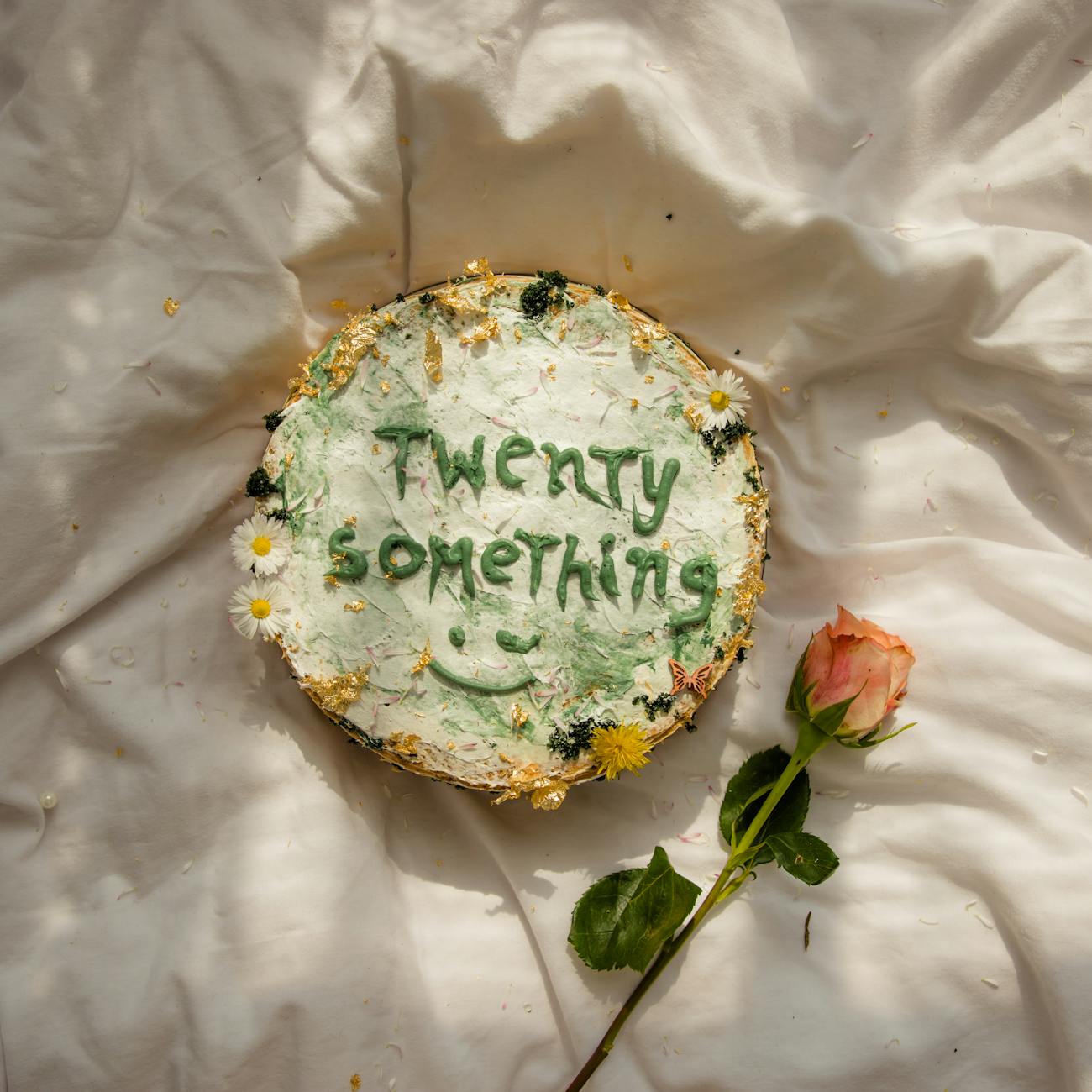 birthday cake with flowers