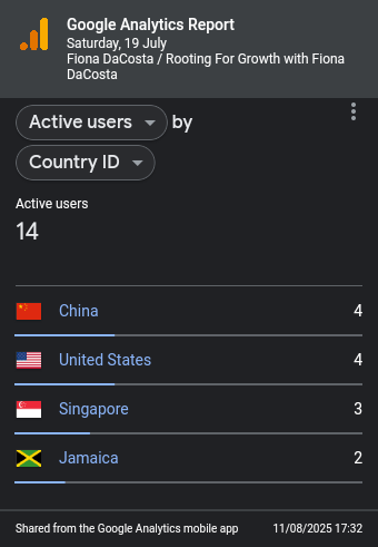 Jamaican Blog Google Analytics